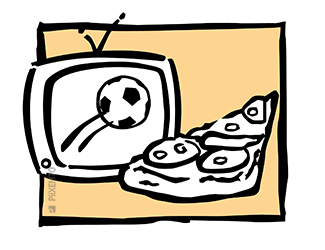 TV e Pizza
